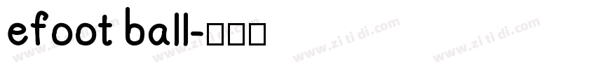 efoot ball字体转换